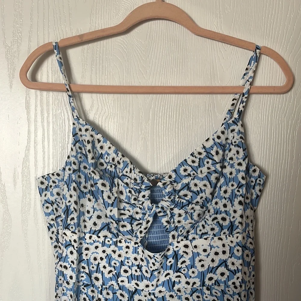 Anthropologie Hutch Ditsy Print Jumpsuit 💙🌼💙🌼 - Picture 7 of 11